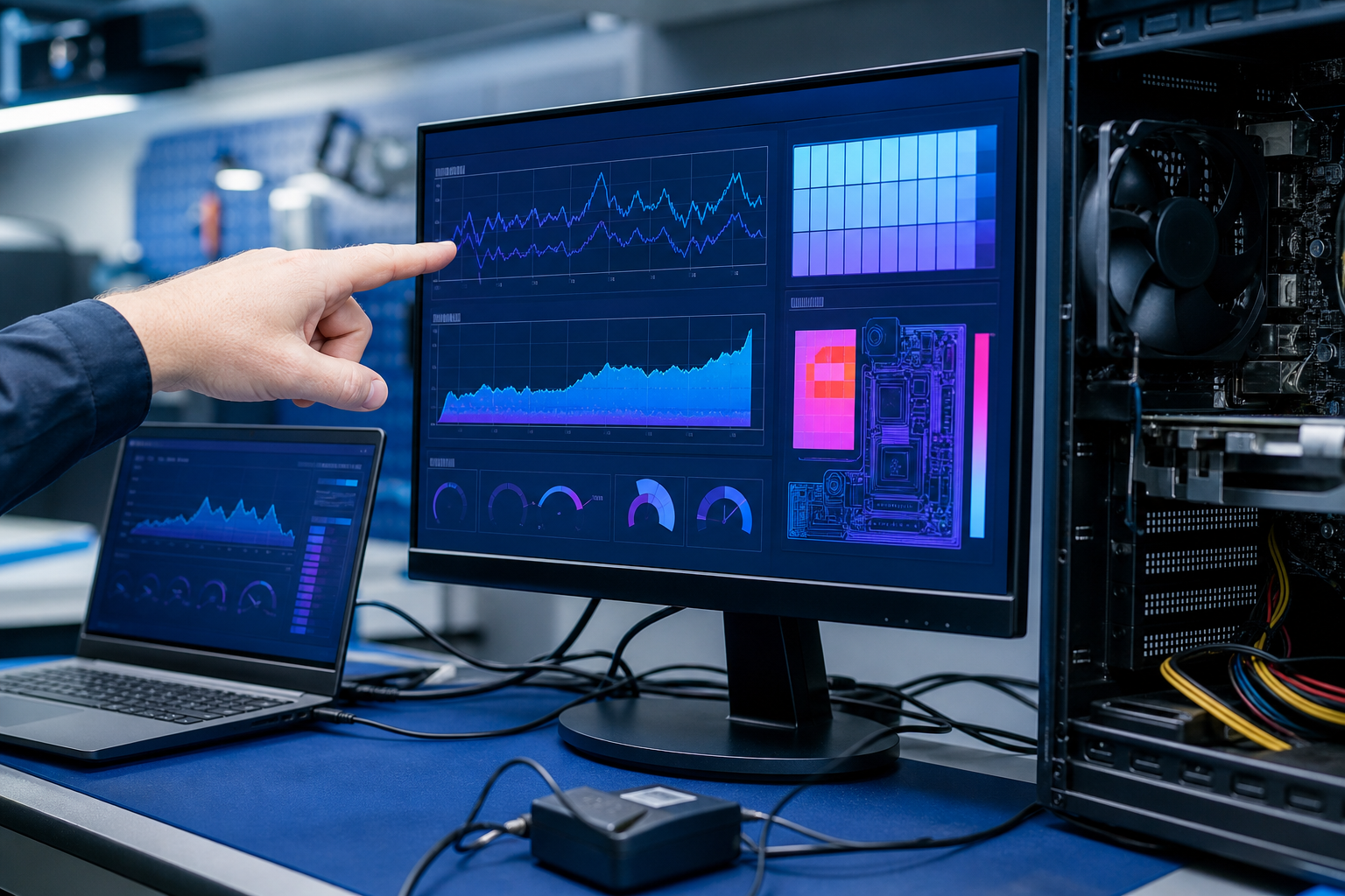Diagnostic de surchauffe sur un PC avec logiciel de mesure des températures CPU et GPU
